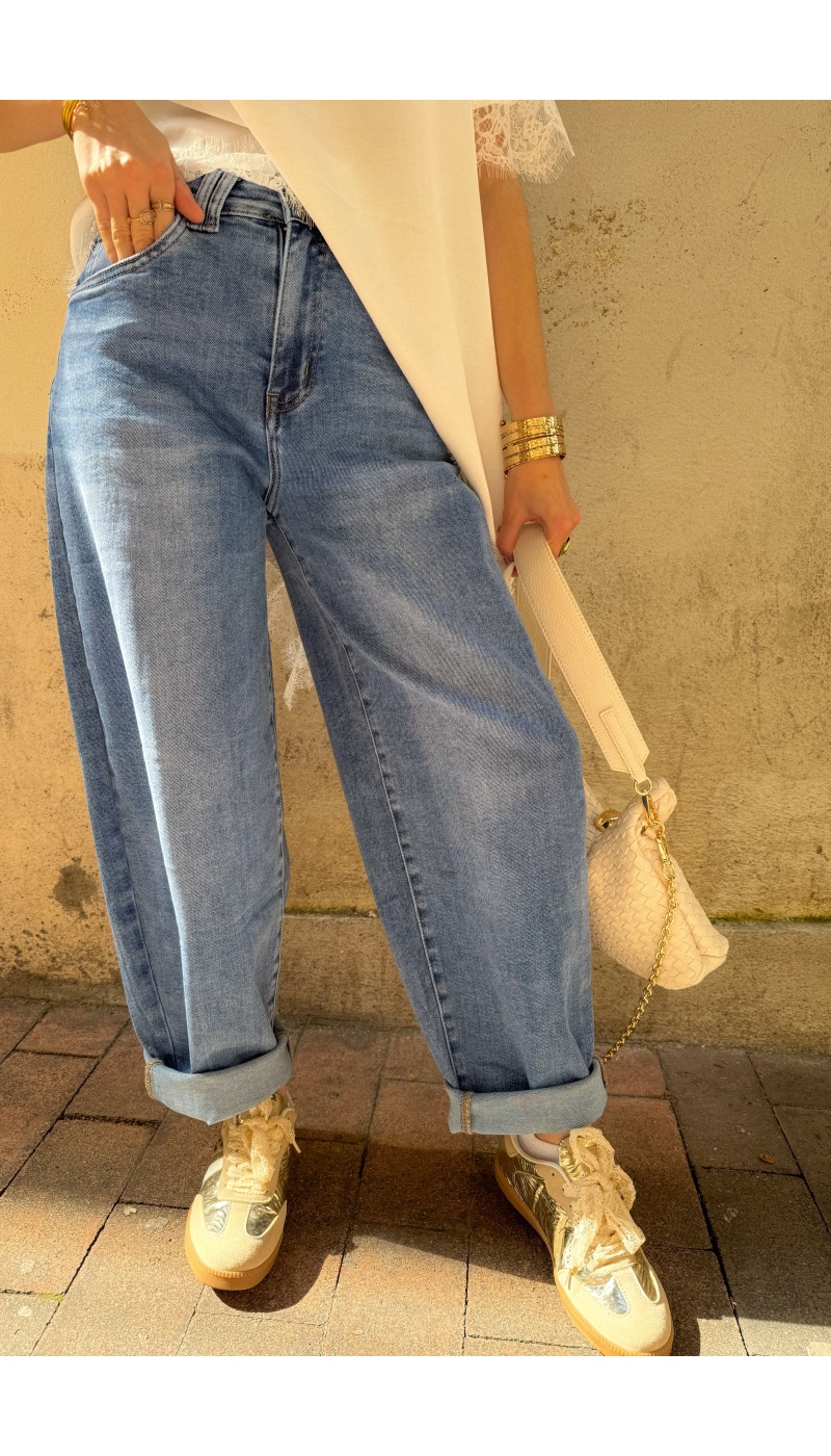 Jeans Denim Barrel SOPHIA