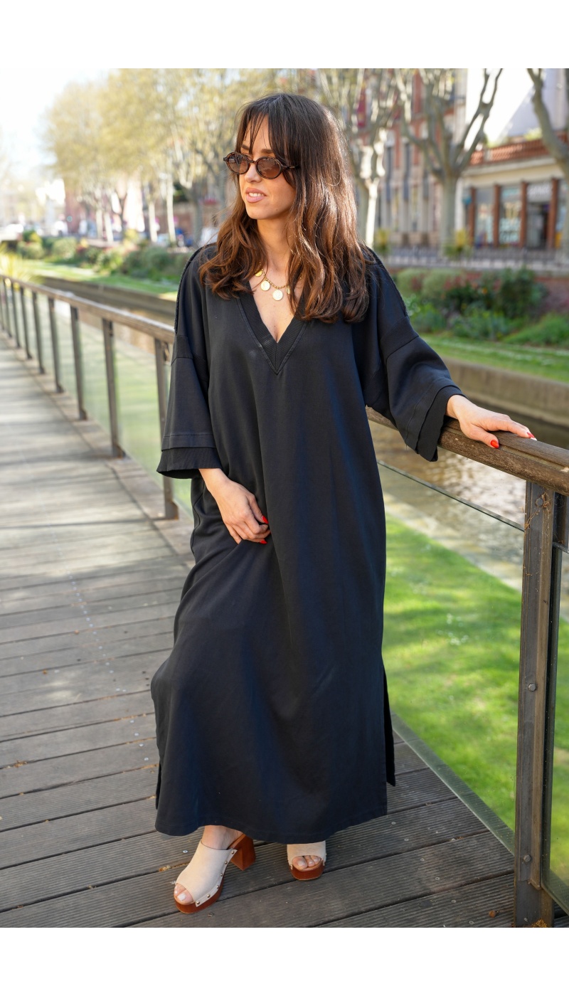 Robe Pull Noire Star Banditas MIRROIR