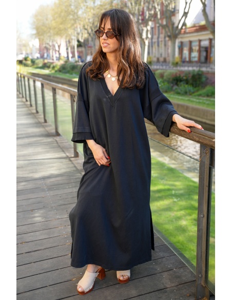 Robe Pull Noire Star Banditas MIRROIR