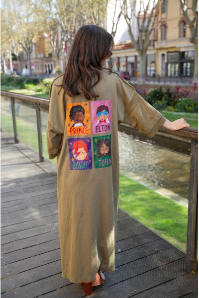 Robe Pull Kaki Star Banditas MIRROIR