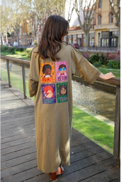 Robe Pull Kaki Star Banditas MIRROIR