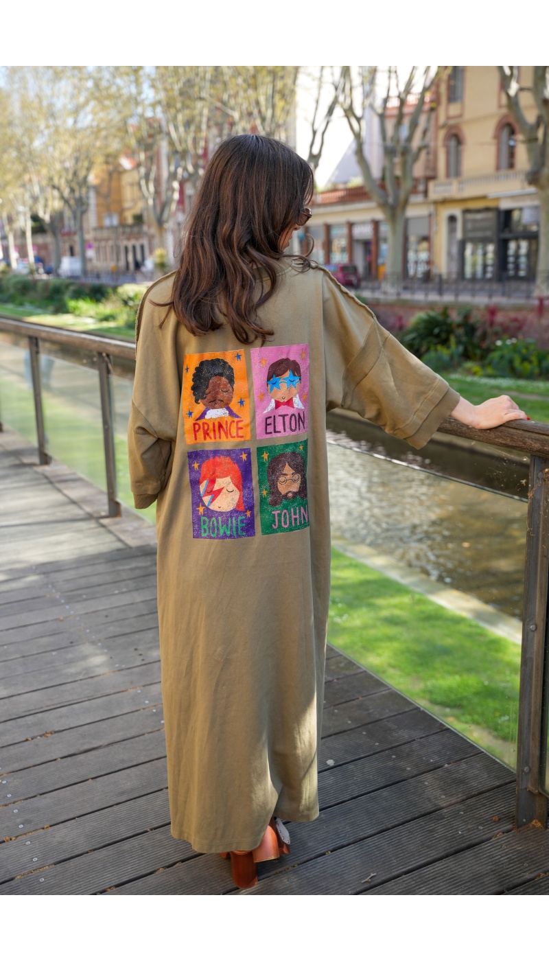 Robe Pull Kaki Star Banditas MIRROIR