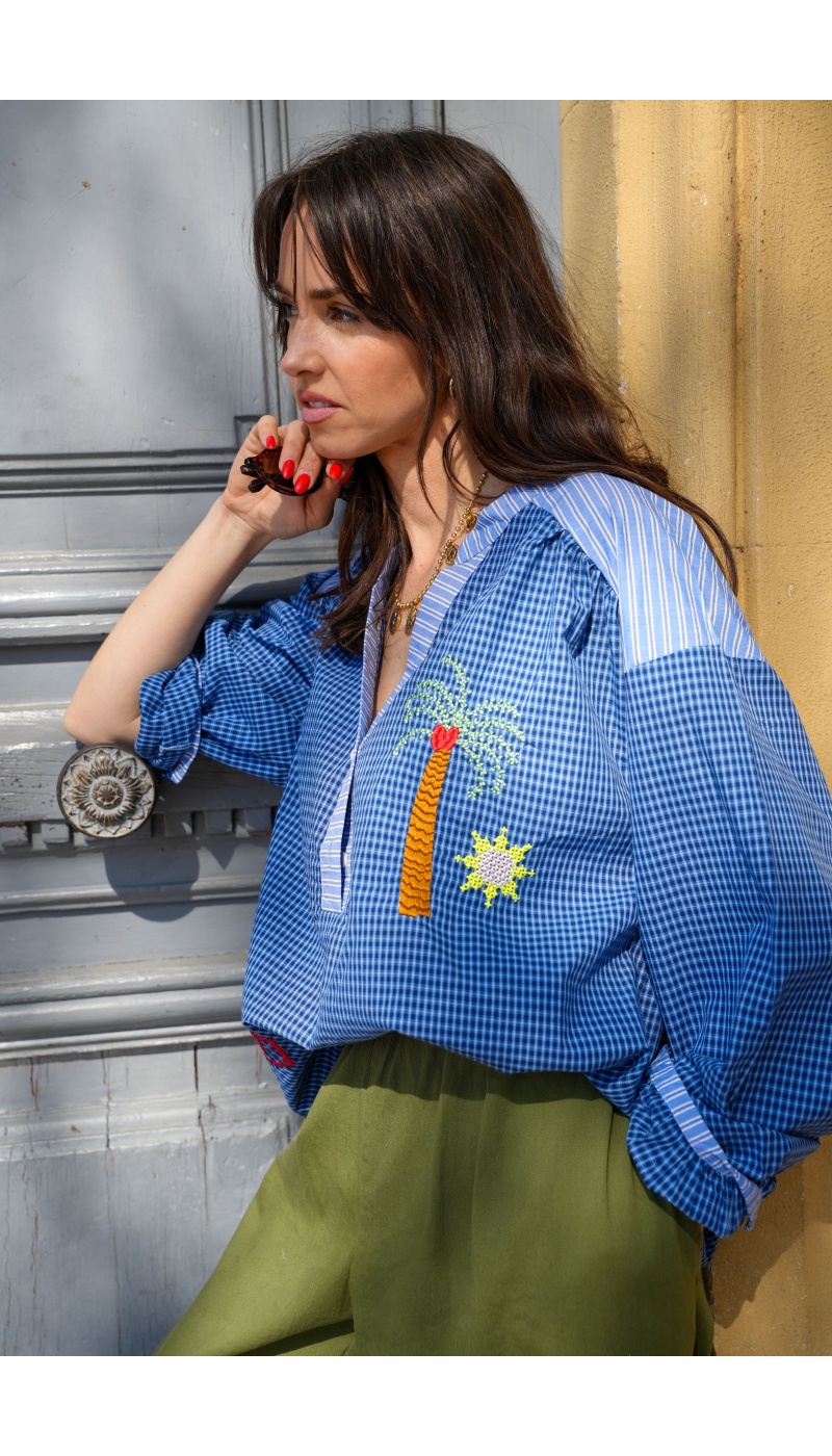 Blouse Rayée Palmier JORDANE