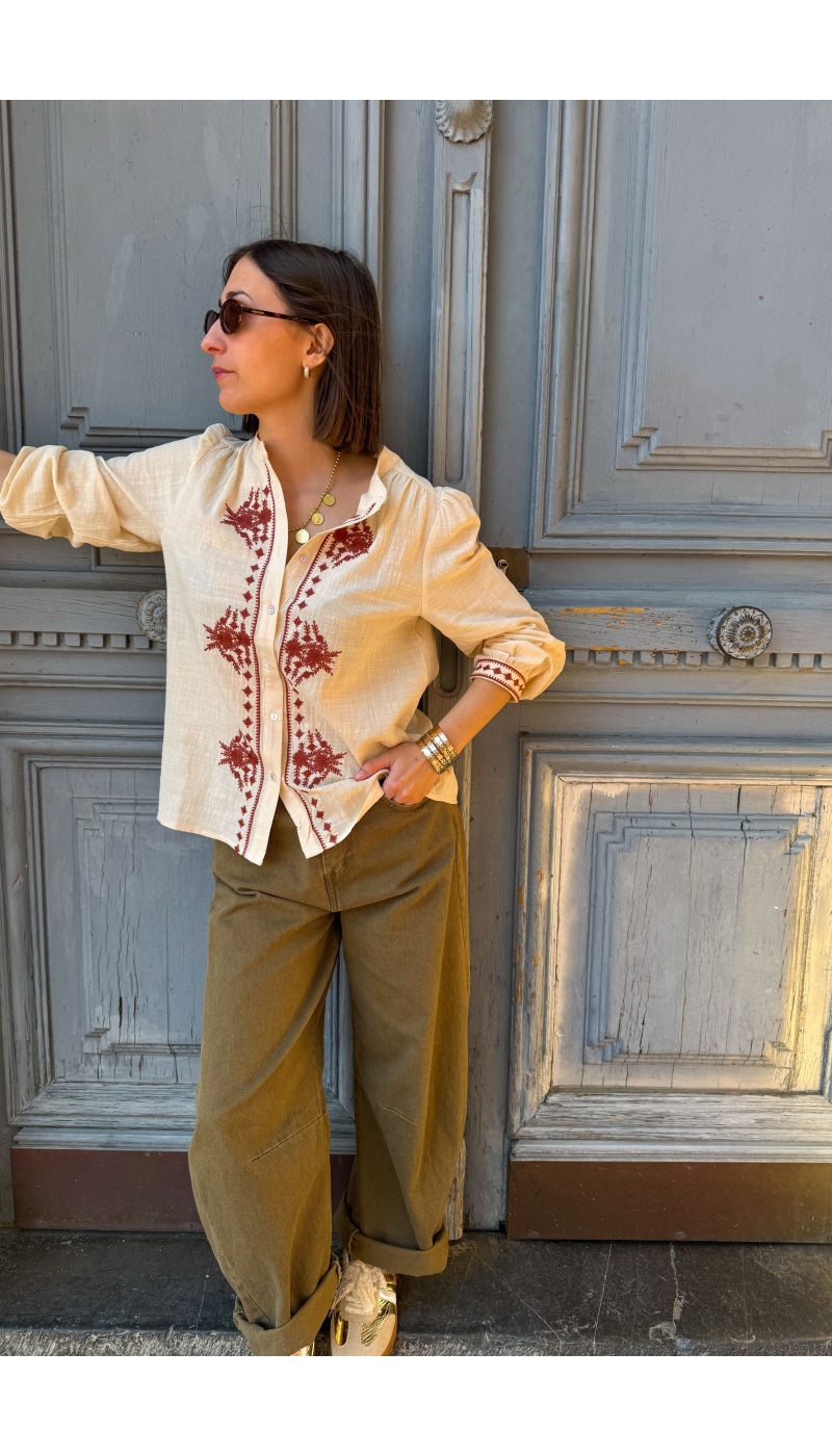 OMY Brick Flowers Blouse