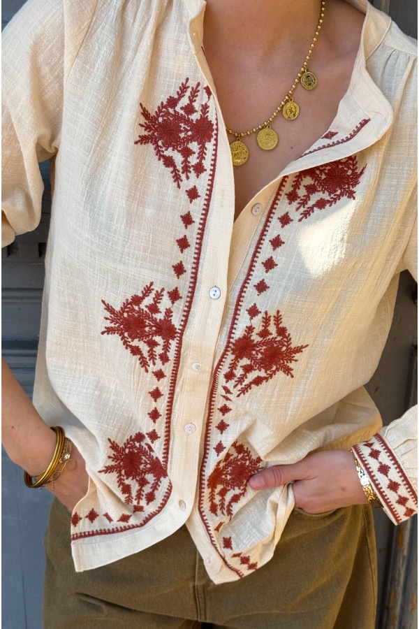 OMY Brick Flowers Bluse 2
