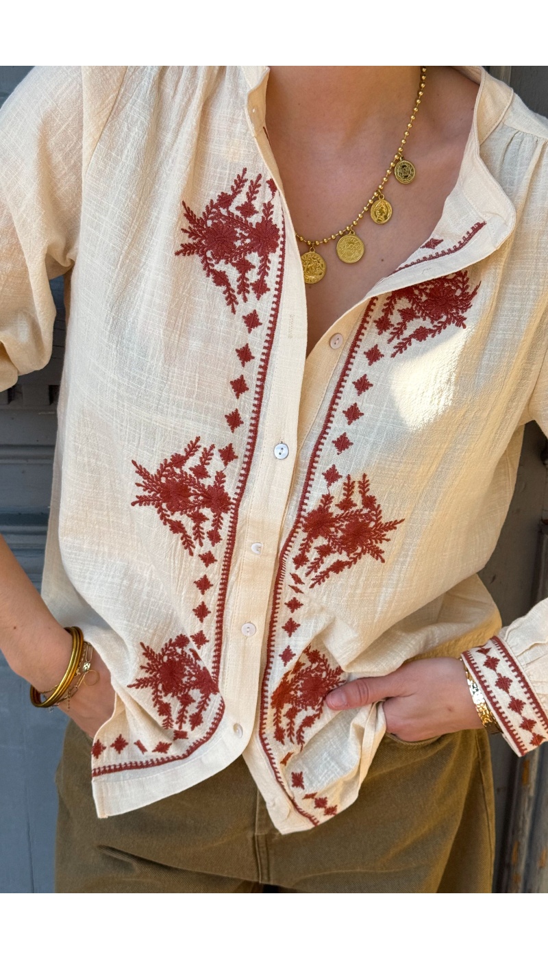 OMY Brick Flowers Blouse