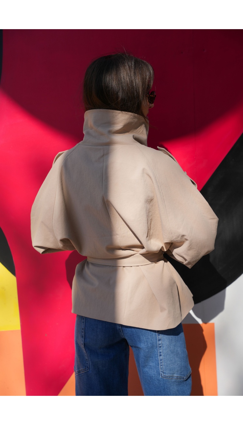 CHLOE Beige kurze Trenchcoat