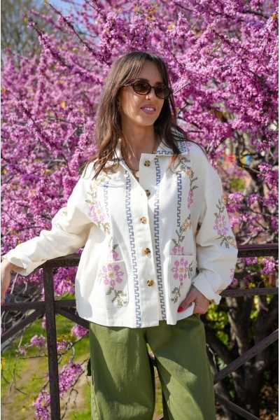 Veste Brodé Multicolore NINA