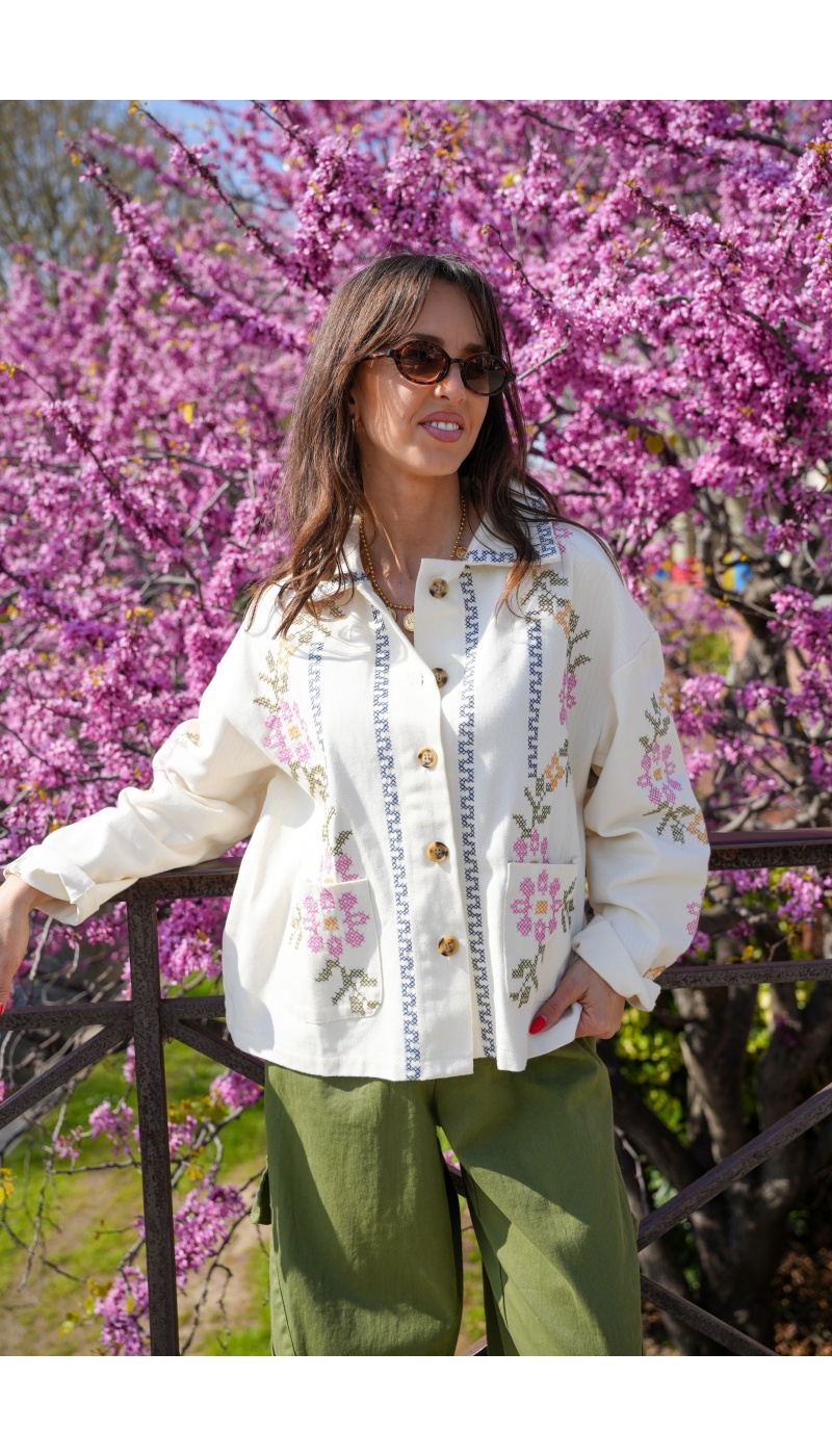 Veste Brodé Multicolore NINA