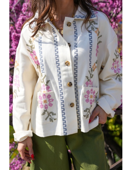 Veste Brodé Multicolore NINA