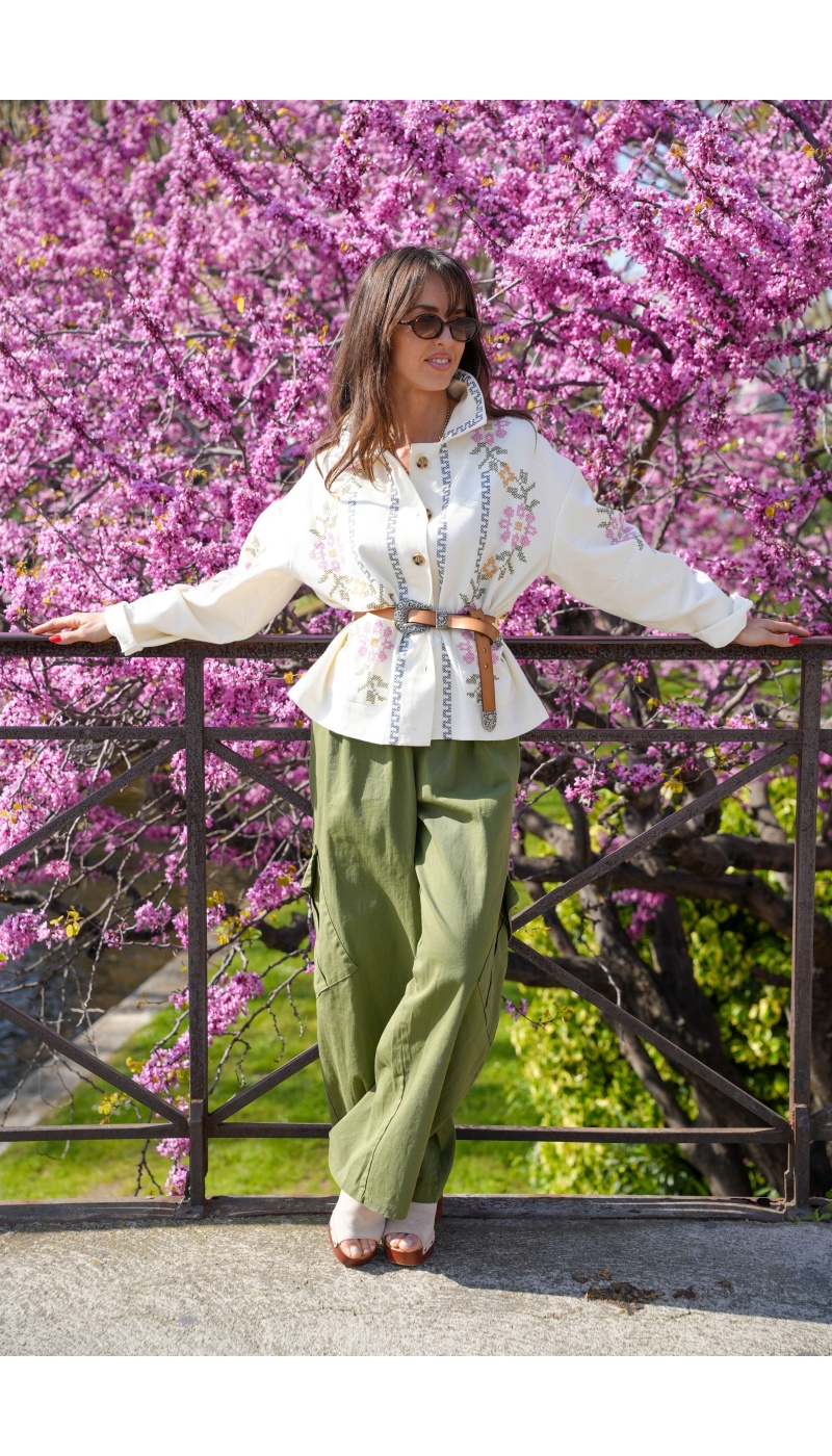 Wide Khaki Pants Johanna WIK