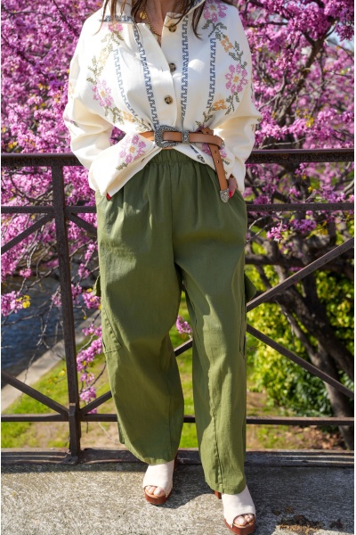 Pantalon Large Kaki Johanna WIK 2