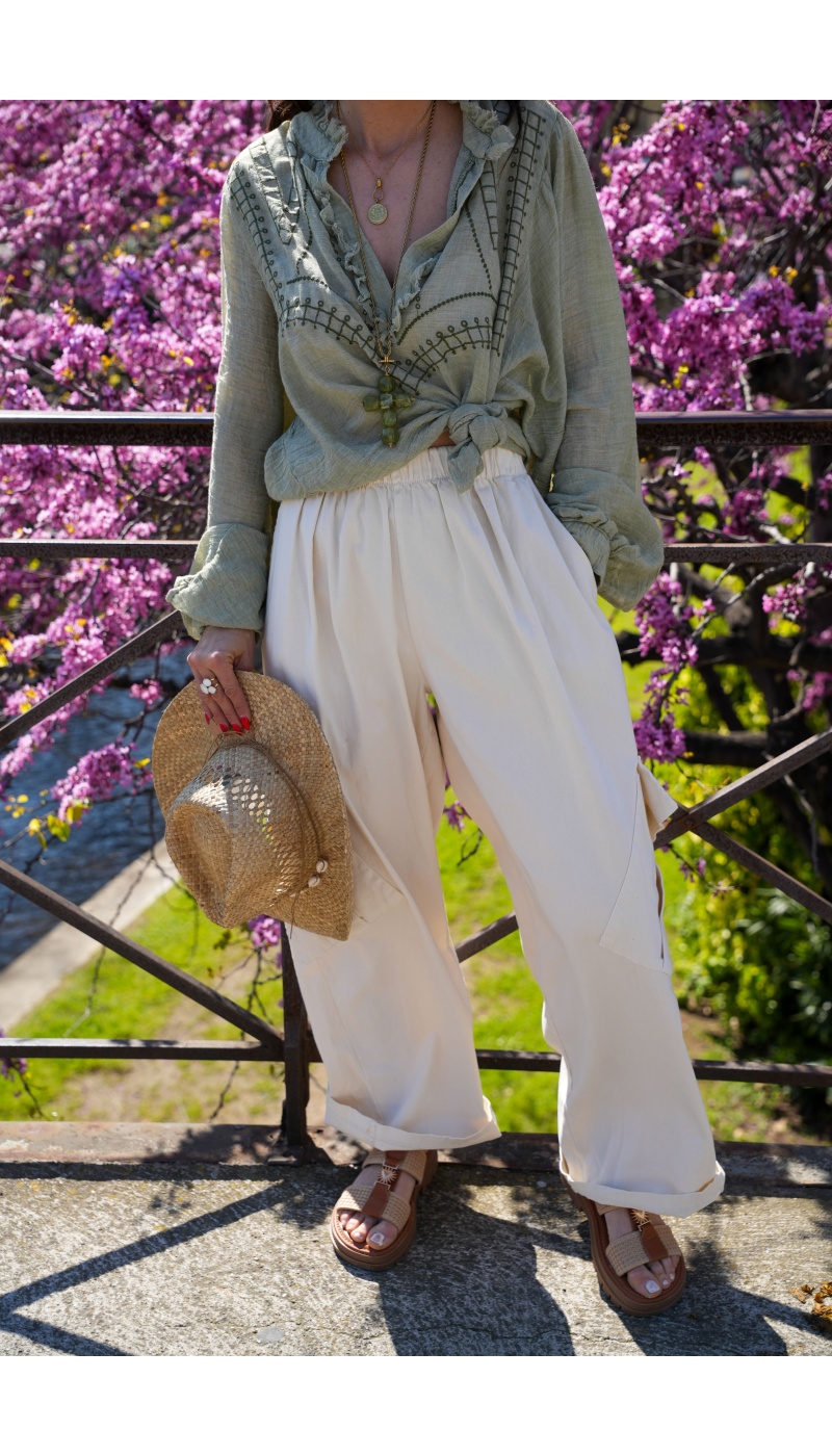 Pantalón Ancho Crudo Johanna WIK