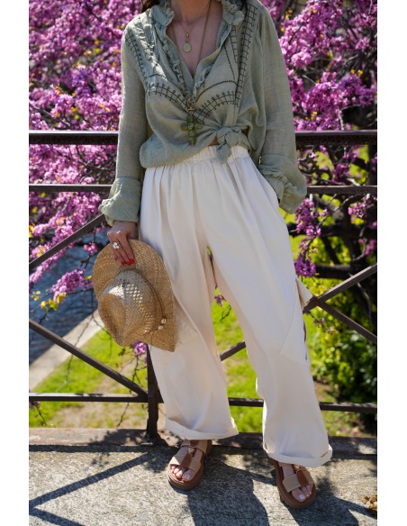 Pantalón Ancho Crudo Johanna WIK