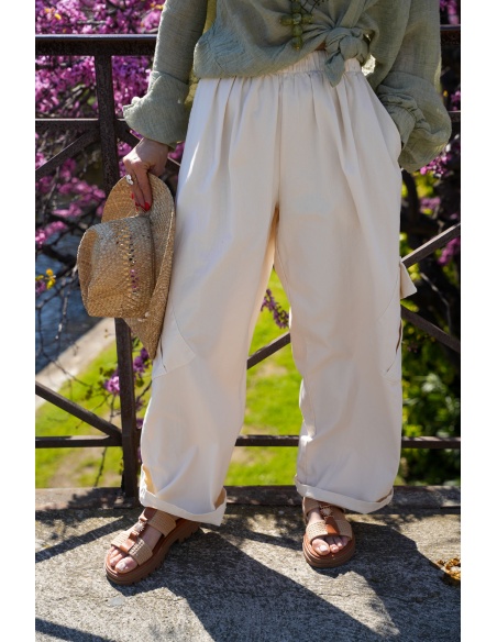 Pantalón Ancho Crudo Johanna WIK