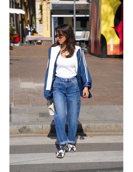 Veste Blazer Capuche Marine HOUSTON