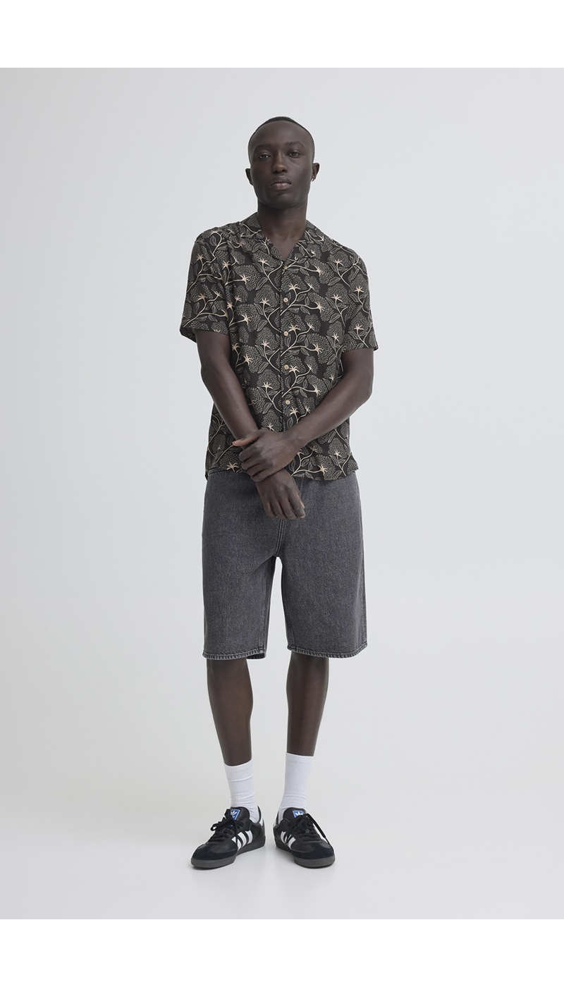 Chemise Fleurs Noir BHARIAN