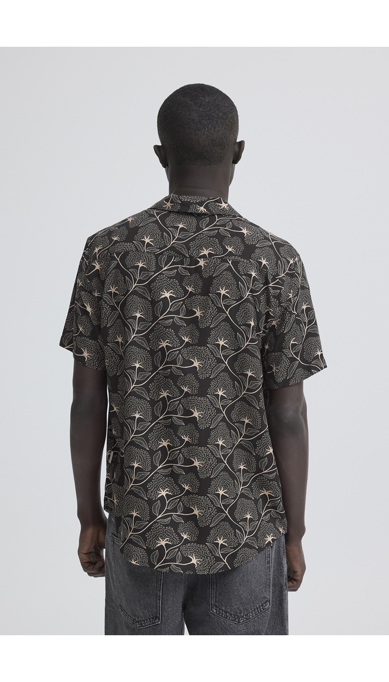 Camicia a fiori neri BHARIAN