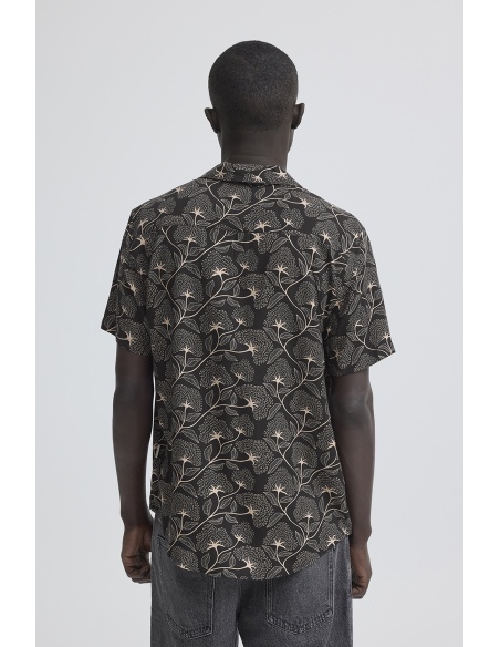 Chemise Fleurs Noir BHARIAN