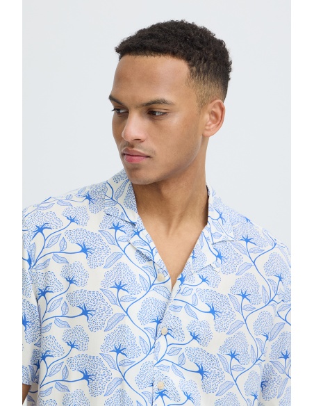 Camisa Flores Blanca BHARIAN