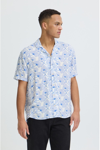 Chemise Fleurs Blanc BHARIAN 2