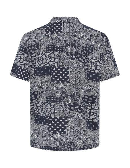 BHASLAK Navy Bandana Shirt