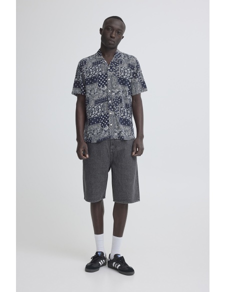 BHASLAK Navy Bandana Shirt