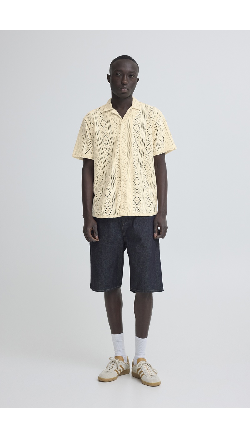 Ecru Openwork Shirt BHAKON