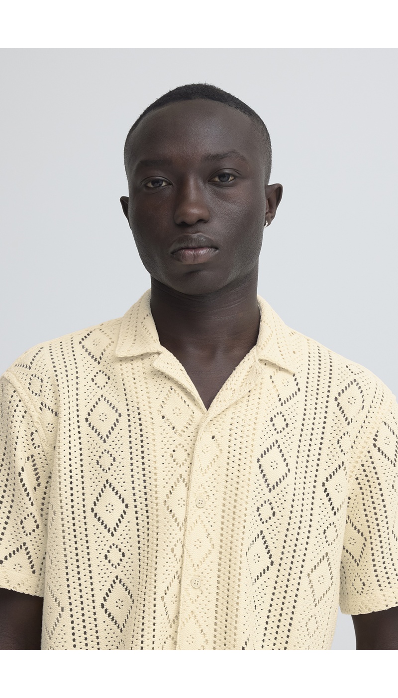 Chemise Ajouré Ecru BHAKON