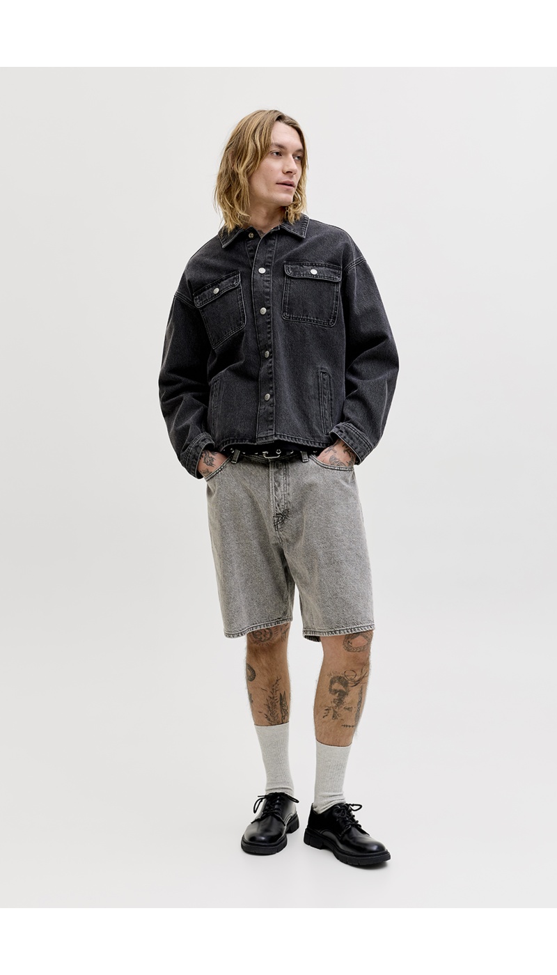 Shorts aus grauem Denim von JJITONY