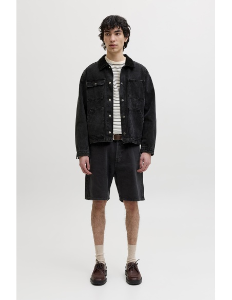 Pantalón Corto Vaquero Negro JJITONY