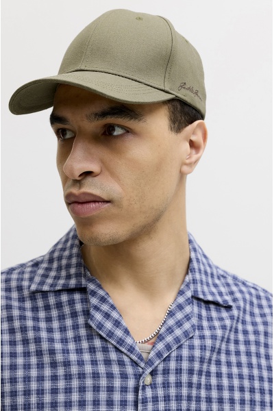 Casquette Lin Dusty Olive JACBASE 2