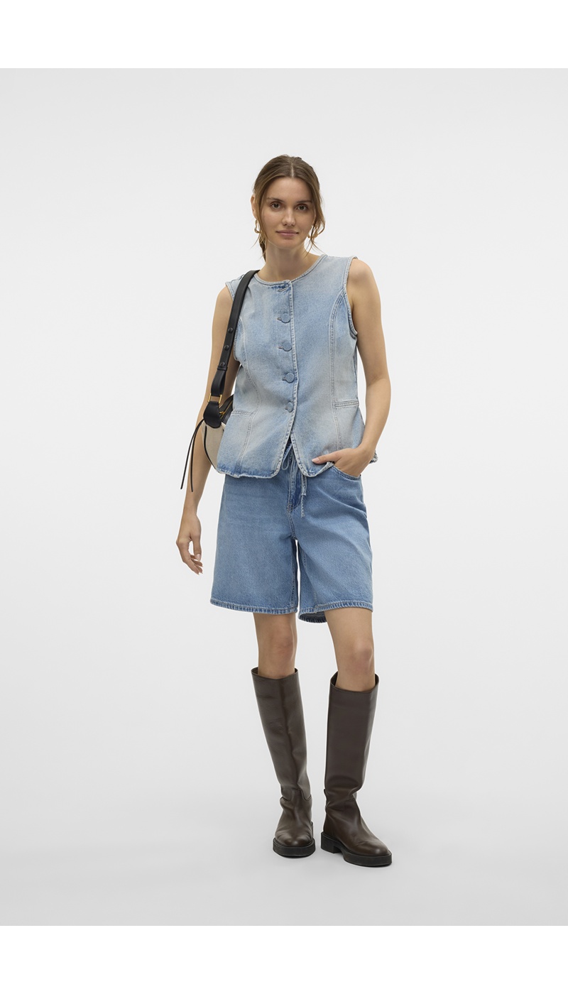 Short Jean Light Blue Denim VMVILLA