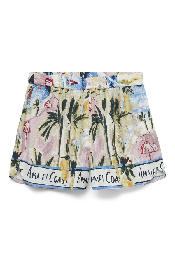 Star Printed Shorts White VMEDITH