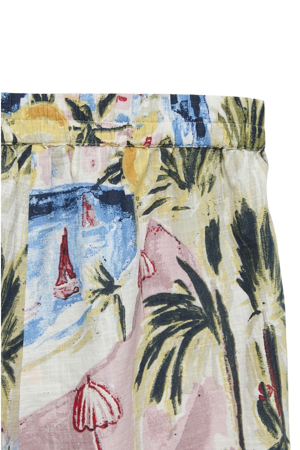 Star Printed Shorts White VMEDITH 2