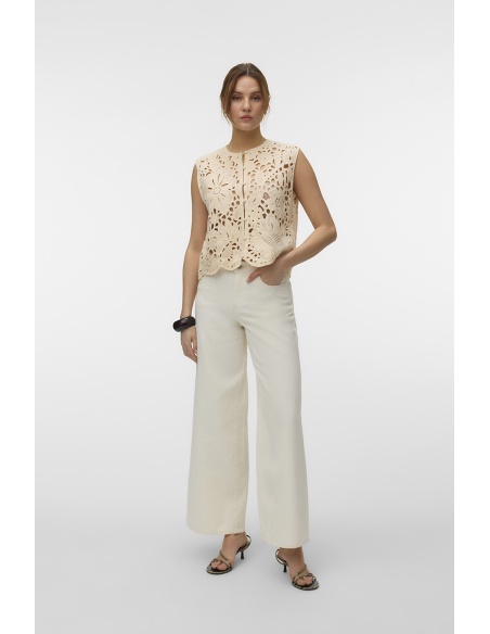 Top Makramee Bone White AWALISON