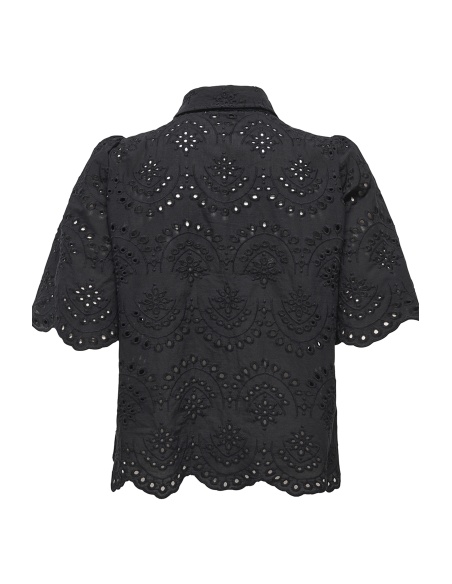 Black Embroidered Shirt ONLVALAIS