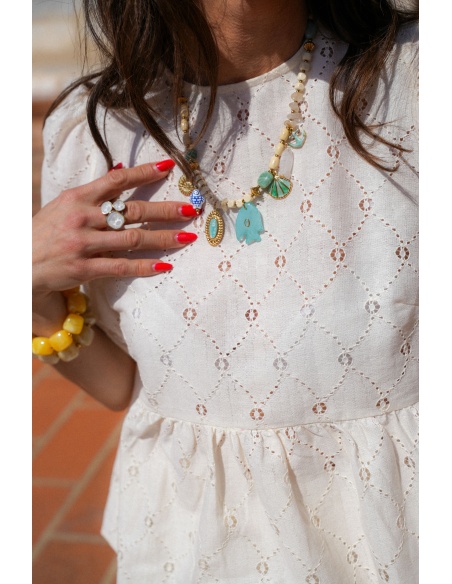 White Stone Ring JUNE