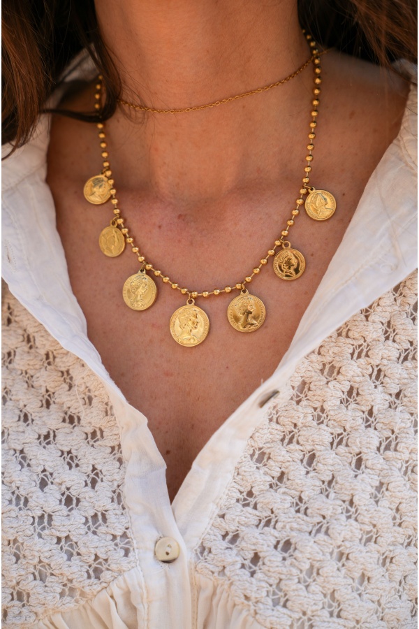 Golden Pesos MARIA Necklace