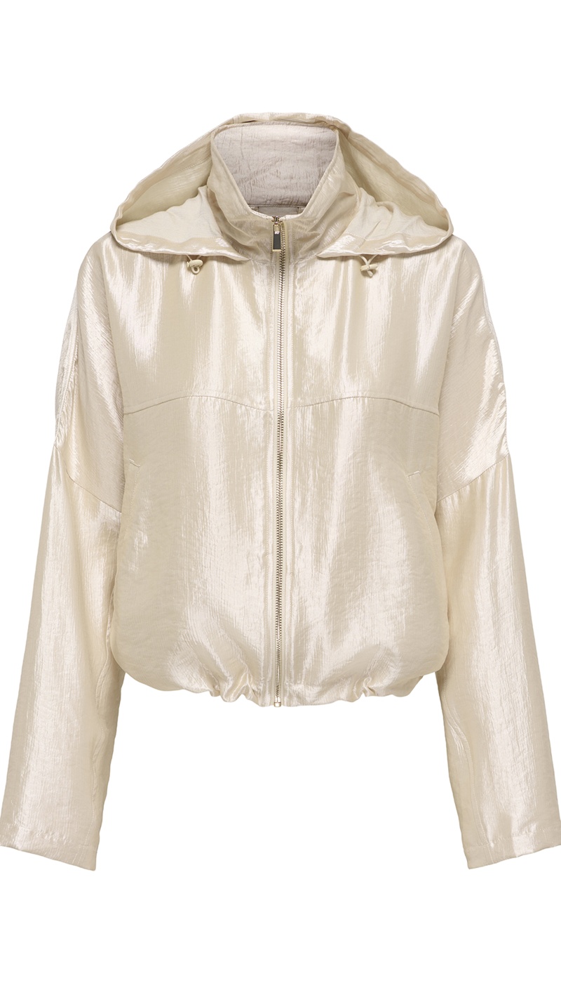 Chaqueta de satén color avena ONLGRACE