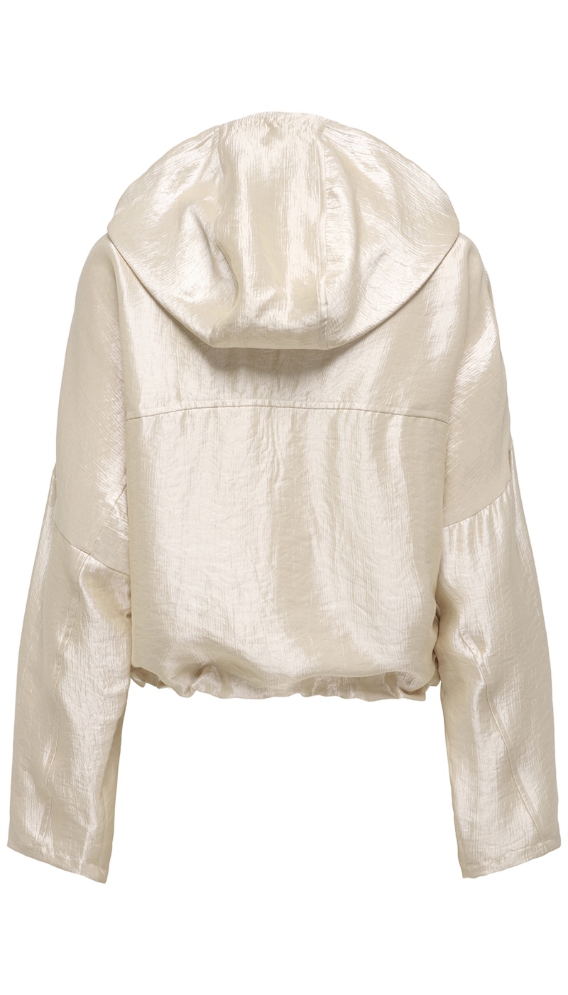 Oatmeal Satin Jacket ONLGRACE