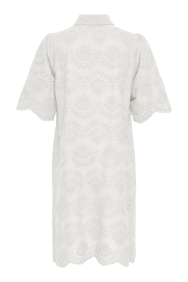 Cloud Dancer Embroidered Dress ONLVALAIS 2