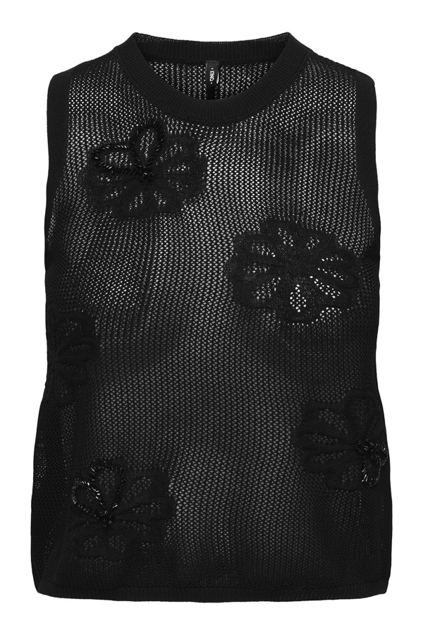 Top in maglia Nero ONLIVY