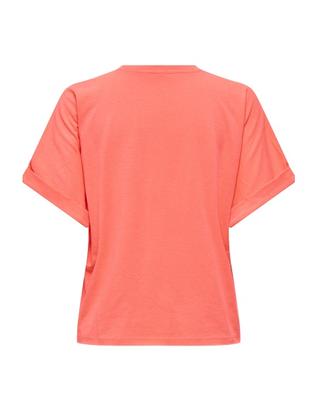 Fiery Coral T-shirt ONLMINNA