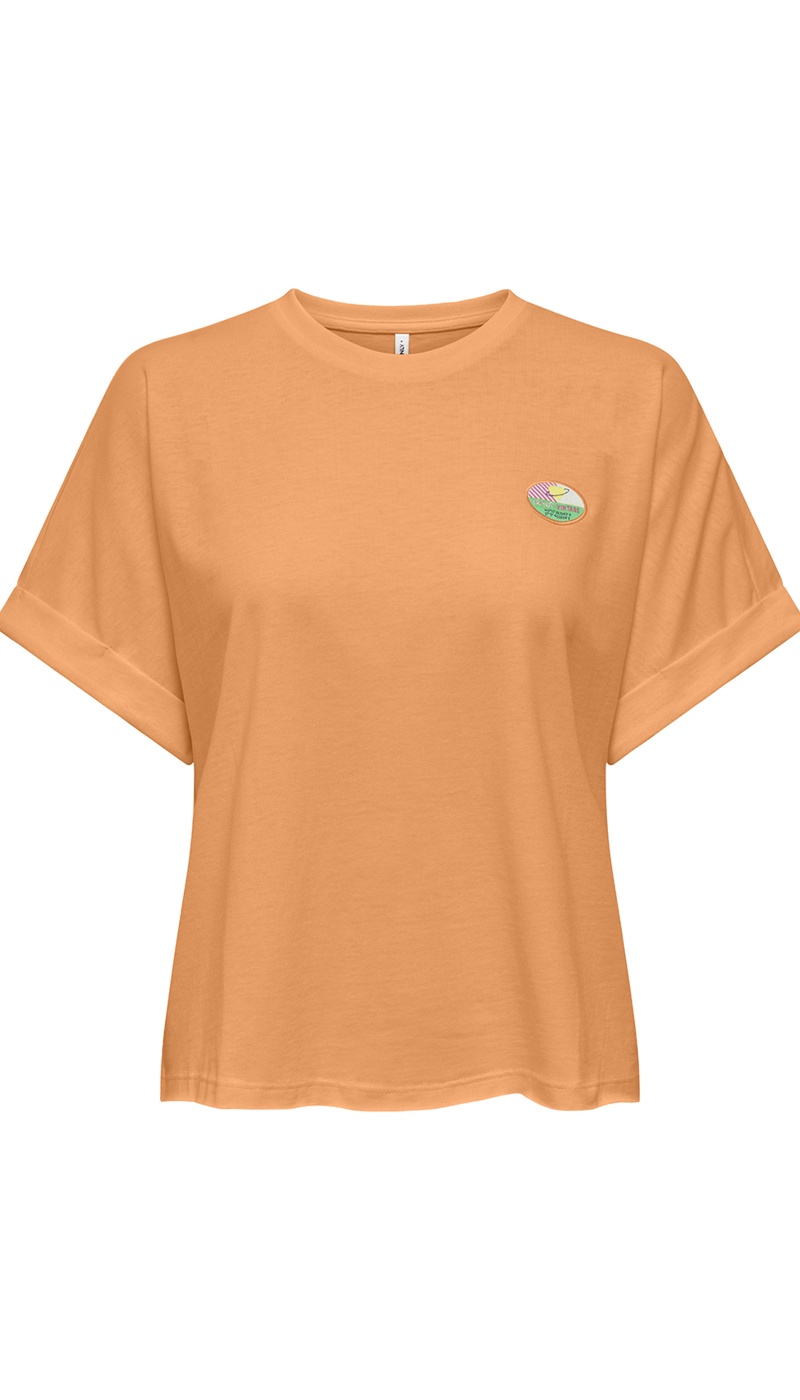 T-shirt finto arancione ONLMINNA
