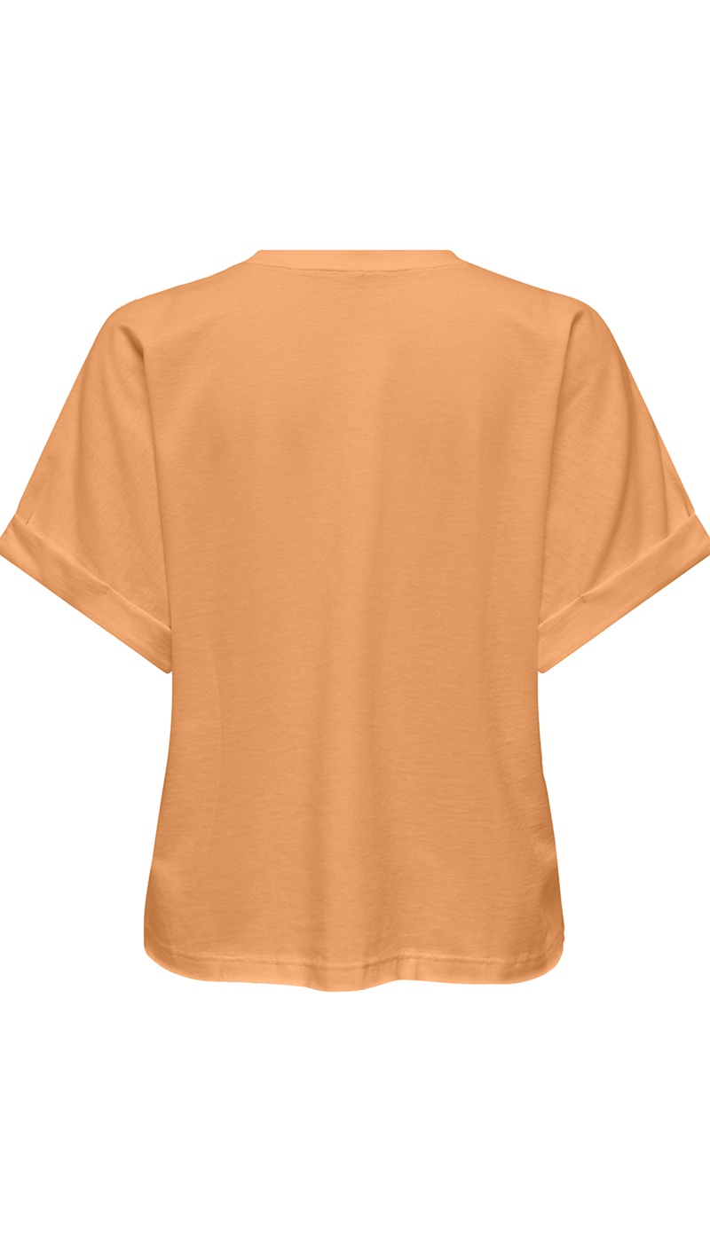 Camiseta naranja simulada ONLMINNA