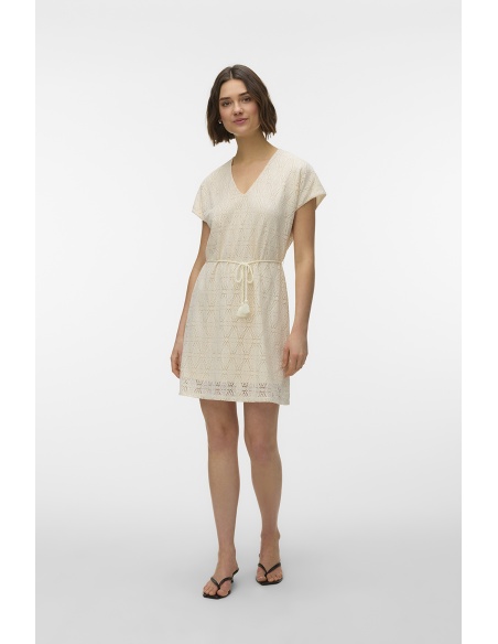 Vestido bordado de abedul VMMAYA