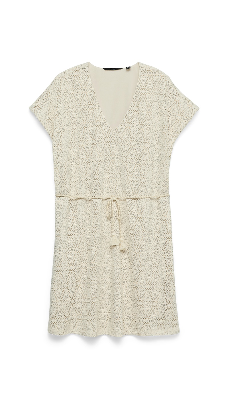 Vestido bordado de abedul VMMAYA