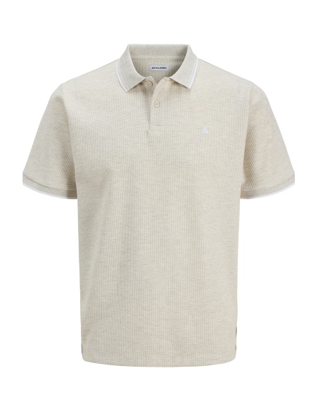 Poloshirt Antikweiß JJEAUSTIN