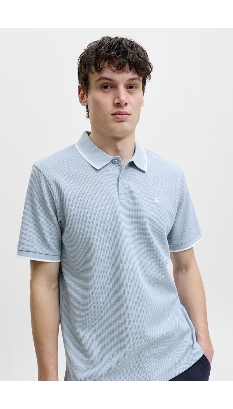 Poloshirt Celestial Blue JJEAUSTIN